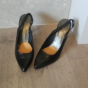 Black Nine West Slingbacks
